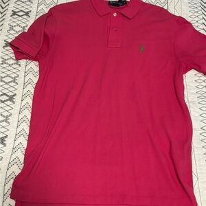 Ralph Lauren Men's Pink Polo Shirt